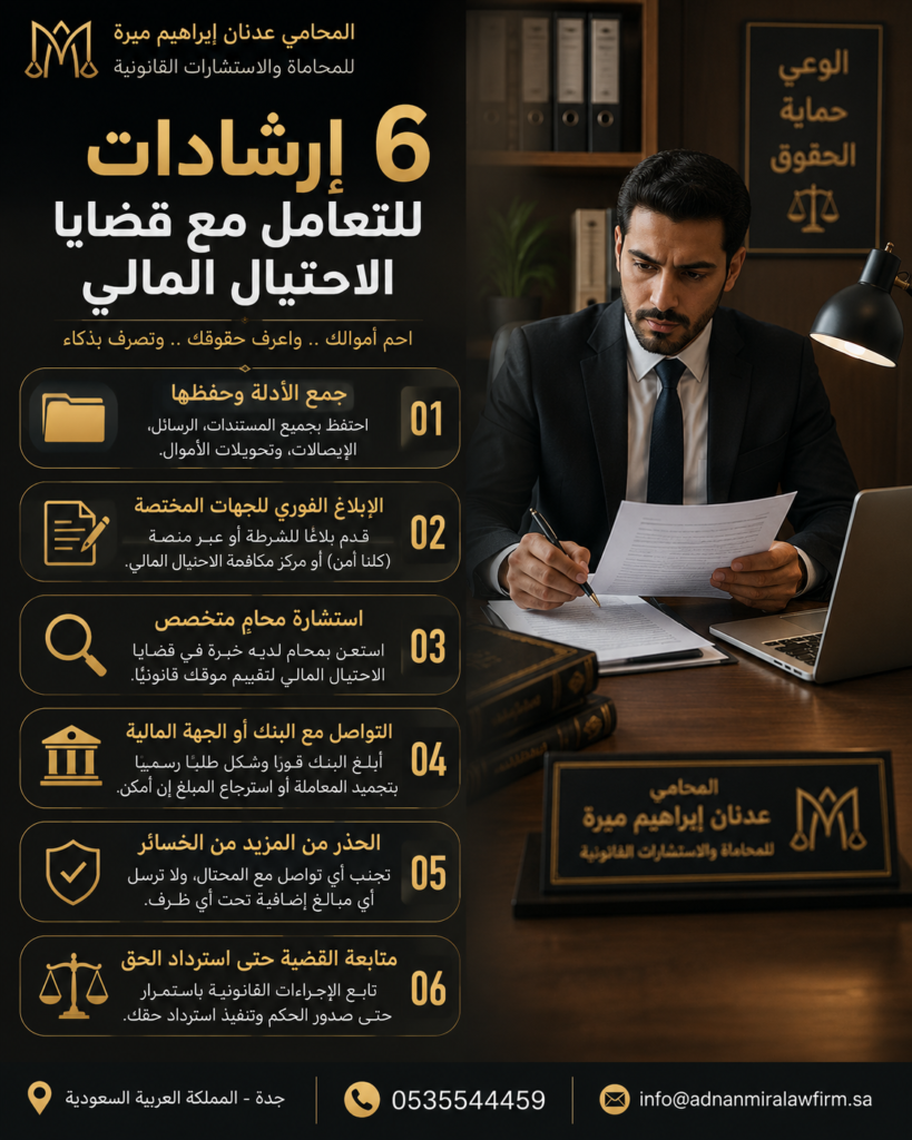 6 إرشادات للتعامل مع قضايا الاحتيال المالي
