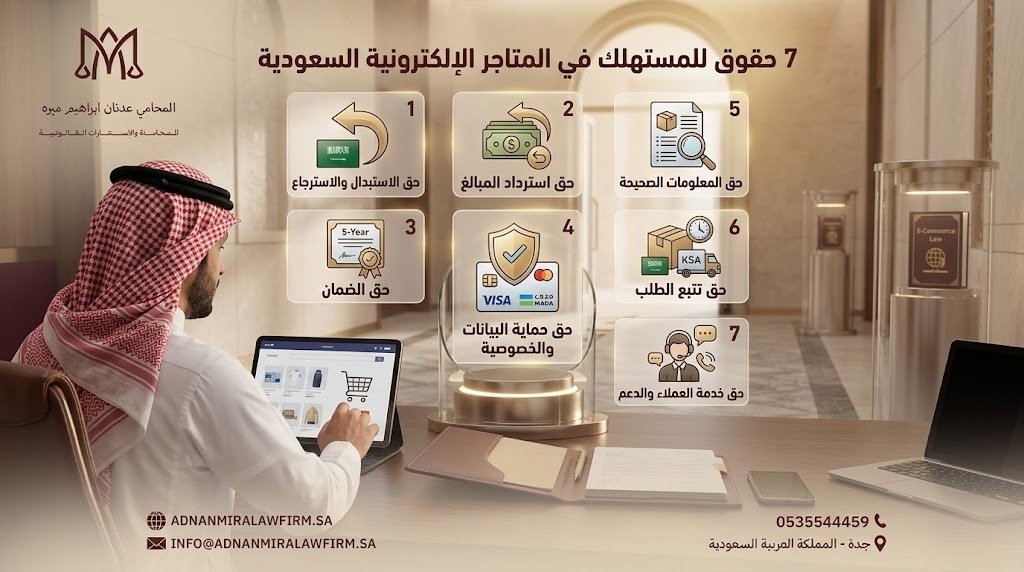 7 حقوق للمستهلك في المتاجر الإلكترونية السعودية