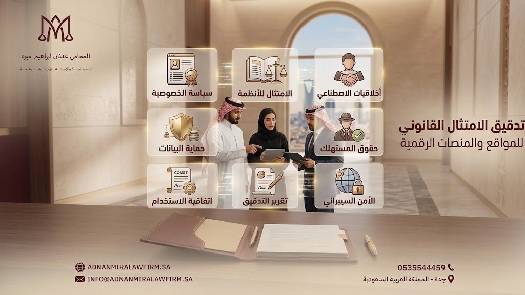 9 نقاط في تدقيق الامتثال القانوني للمواقع والمنصات الرقمية