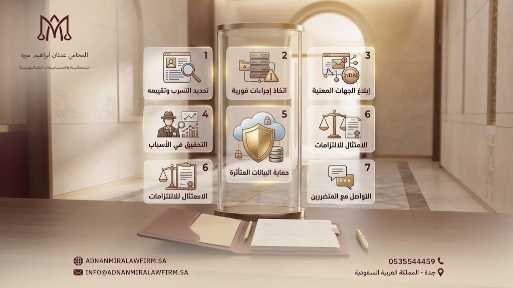 7 خطوات نظامية للتعامل مع تسرب البيانات الشخصية