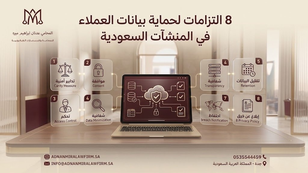 8 التزامات لحماية بيانات العملاء في المنشآت السعودية