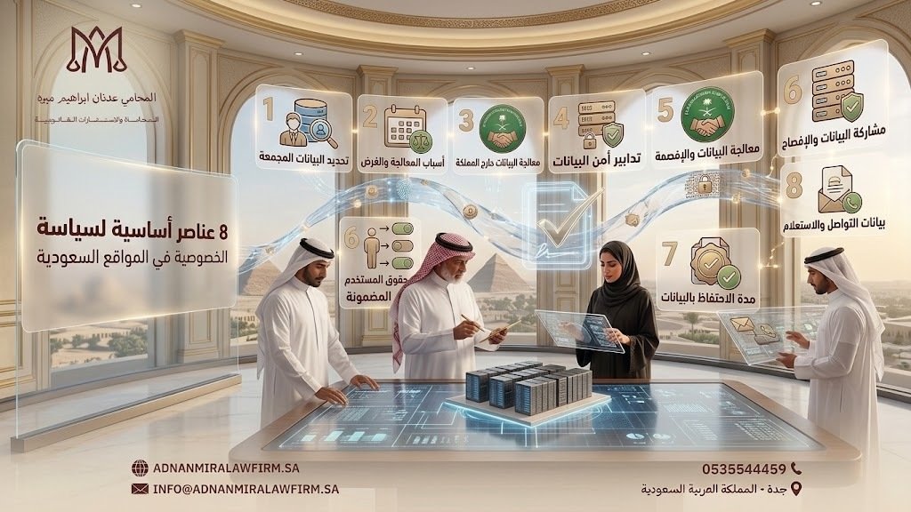 8 عناصر أساسية لسياسة الخصوصية في المواقع السعودية